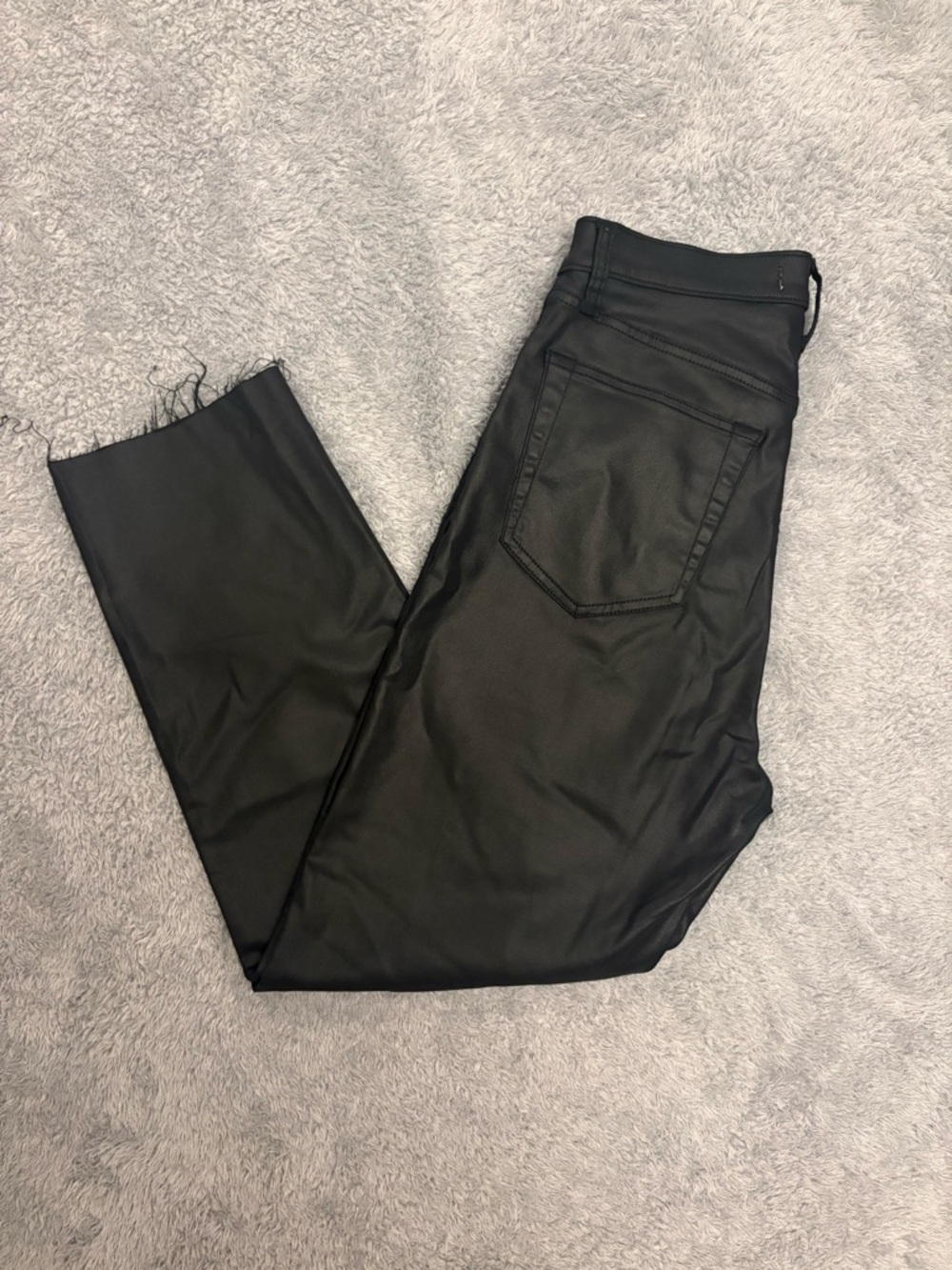 Abercrombie & Fitch Black Ankle Straight Pants Curve Love Size 10